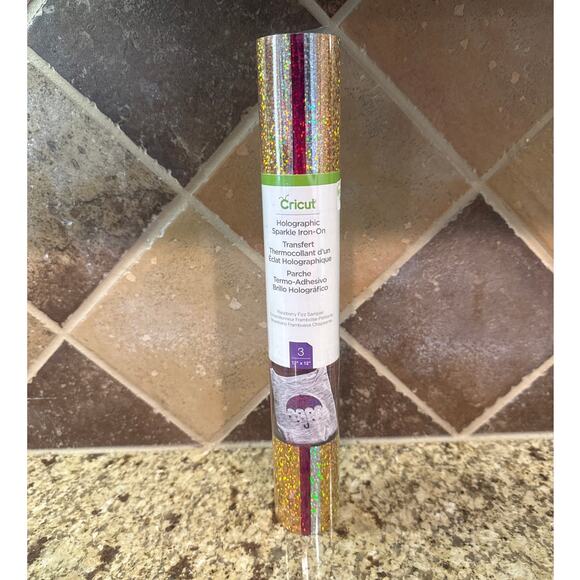 New Cricut Holographic Sparkle Iron On Transfer 12x12 Raspberry Fizz Sampler - Picture 1 of 6